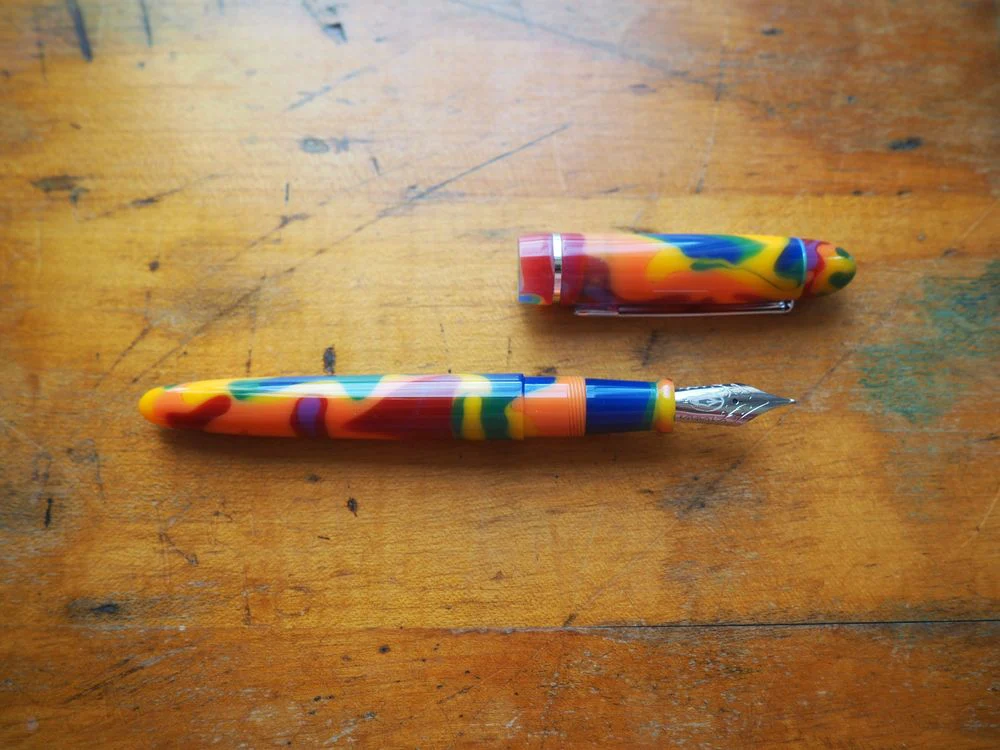 Edison Pen Co. Fountain Pen - Menlo Fingerpaints - Image 2