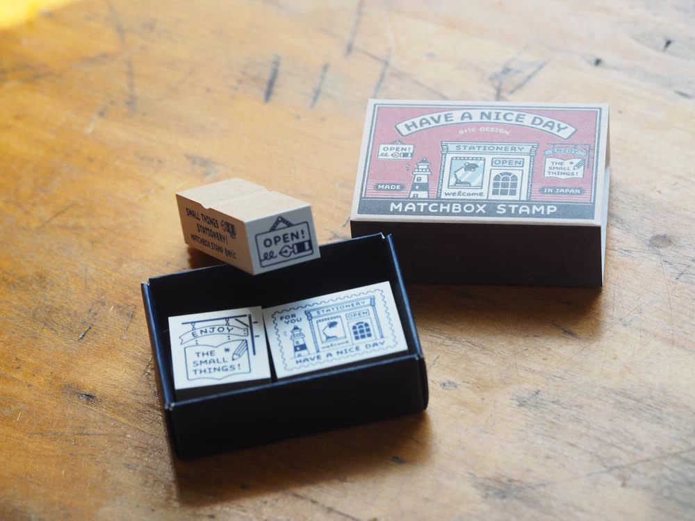eric x Sanby Matchbox Stamp Set - Stationery Store
