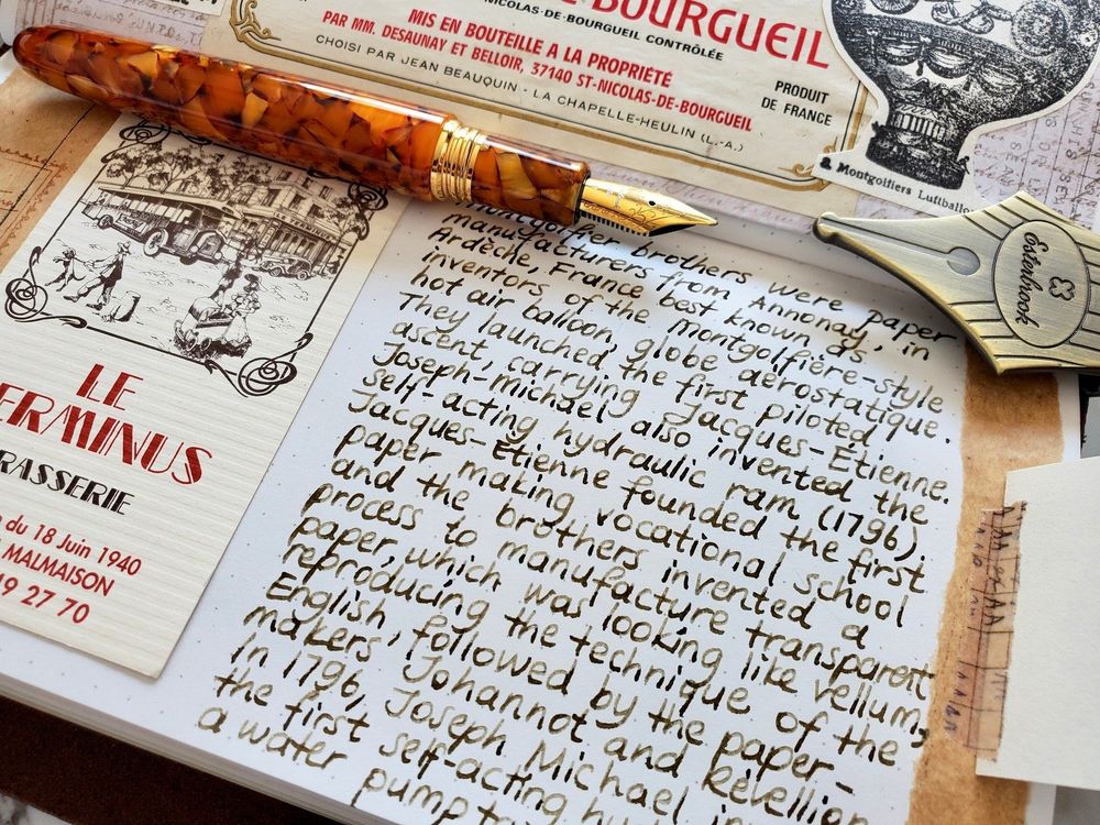Esterbrook Estie Fountain Pen - Back to the Lands Edition - Gold Quirky Leaf - Specialty Nib - Image 4