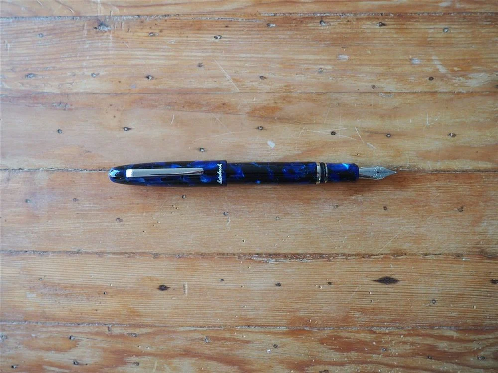 Esterbrook Estie Fountain Pen - Cobalt Blue with Silver Trim - Image 2