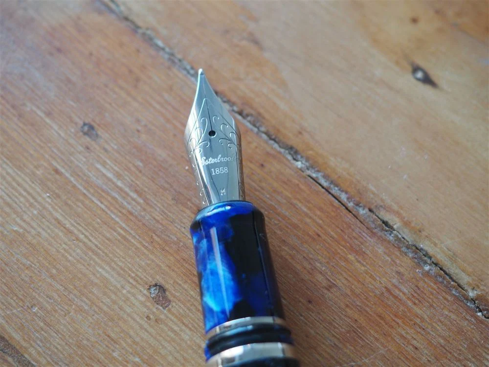 Esterbrook Estie Fountain Pen - Cobalt Blue with Silver Trim - Image 3