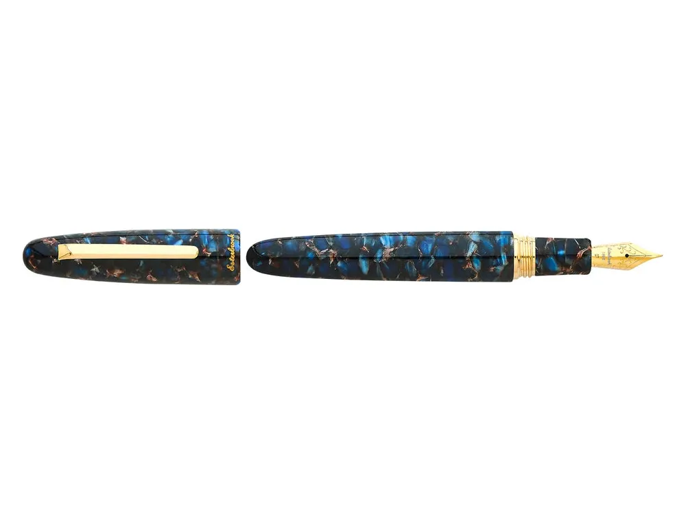 Esterbrook Estie Fountain Pen - Nouveau Blue with Gold Trim - Specialty Nib
