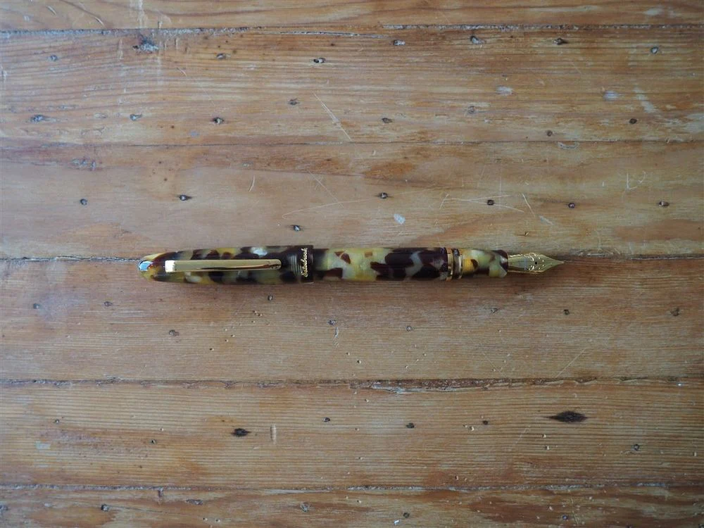 Esterbrook Estie Fountain Pen - Tortoise with Gold Trim - Specialty Nib - Image 2