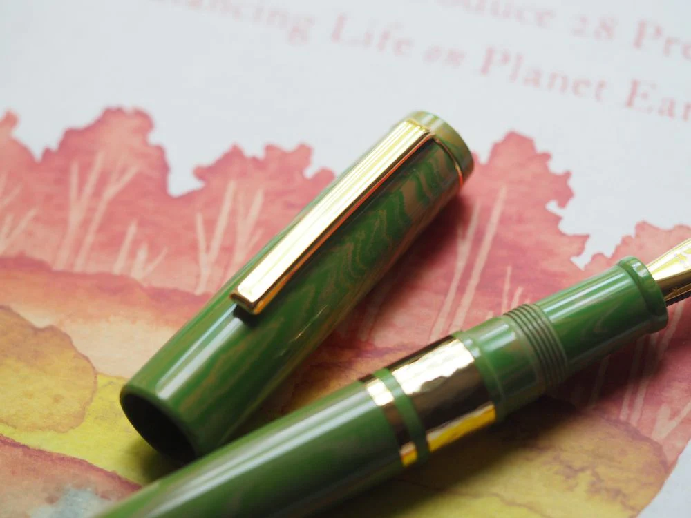 Esterbrook Model J Fountain Pen - Green Lotus Ebonite - Image 2