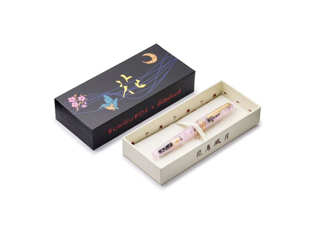 Esterbrook x BUNGUBOX Estie Fountain Pen - Special Edition - Kachofugetsu Flower - Image 4