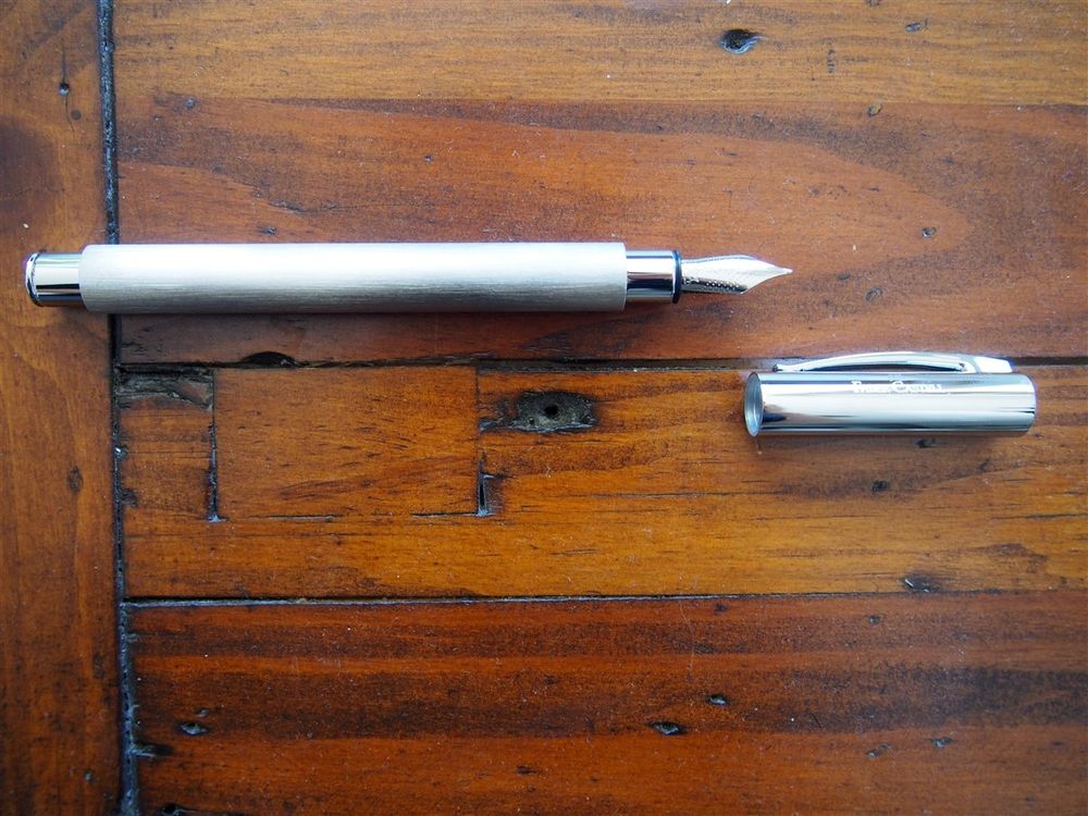 Faber-Castell Ambition Fountain Pen - Stainless Steel - Image 2