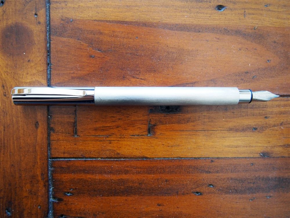 Faber-Castell Ambition Fountain Pen - Stainless Steel - Image 3