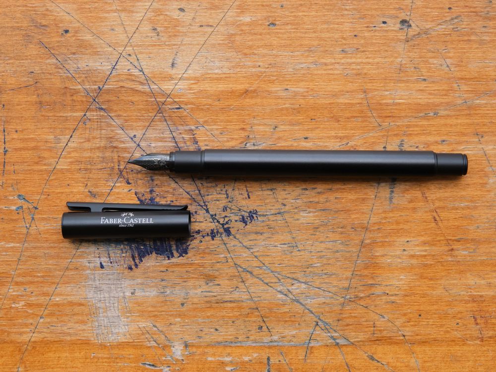 Faber Castell Neo-Slim Fountain Pen - Matte Black - Image 2