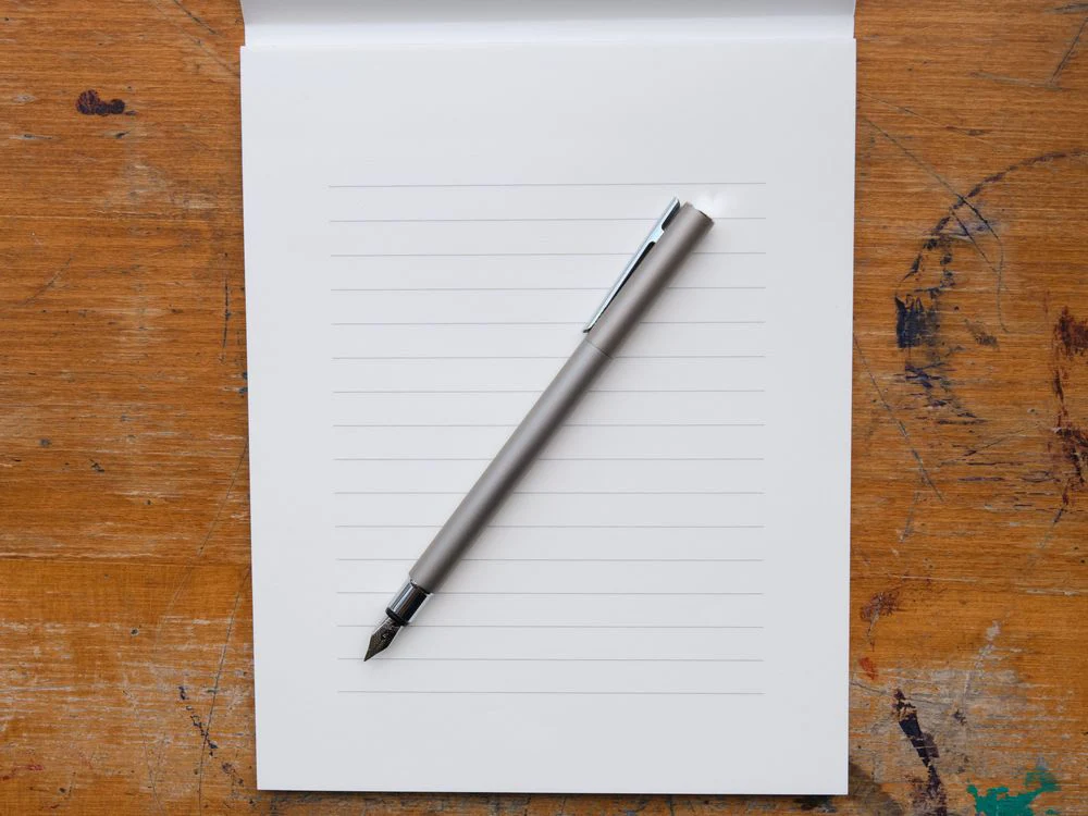 Faber Castell Neo-Slim Fountain Pen - Matte Stainless Steel - Image 4