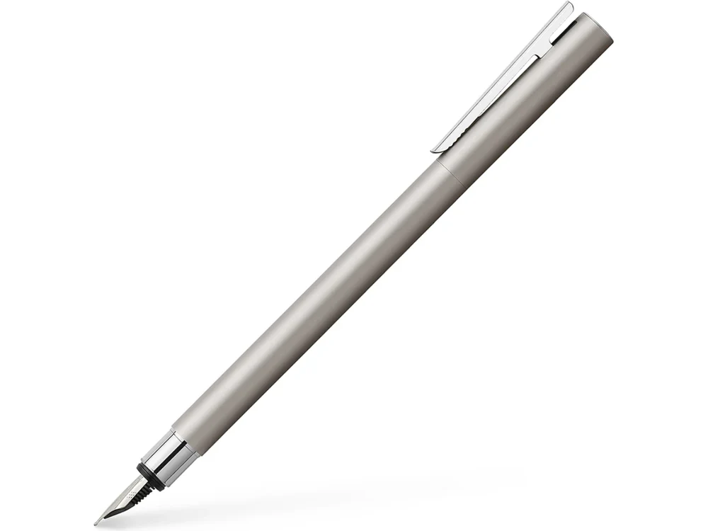 Faber Castell Neo-Slim Fountain Pen - Matte Stainless Steel - Image 5