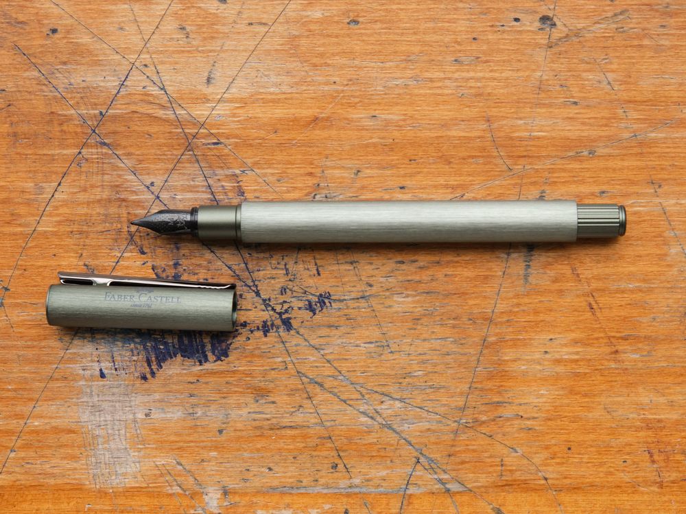 Faber Castell Neo-Slim Fountain Pen - Olive Green - Image 2
