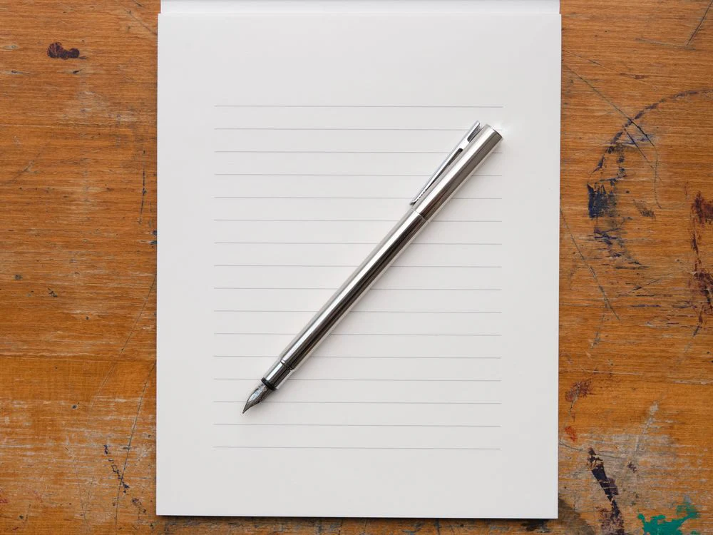 Faber Castell Neo-Slim Fountain Pen - Shiny Stainless Steel - Image 3