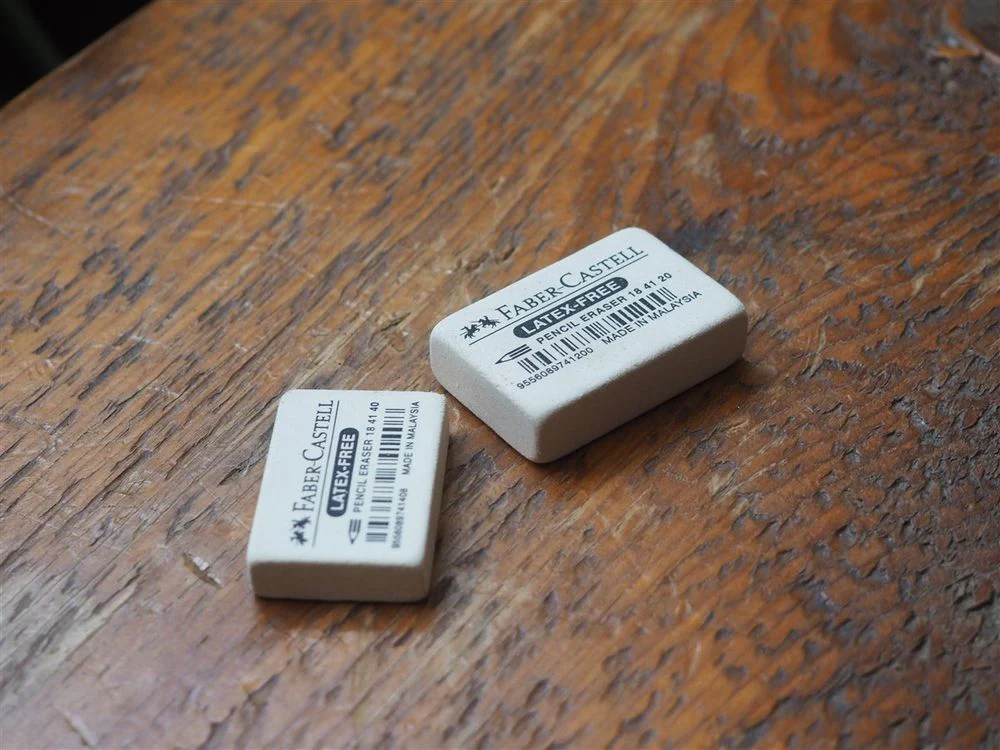 Faber-Castell White Latex-Free Pencil Eraser - Image 3