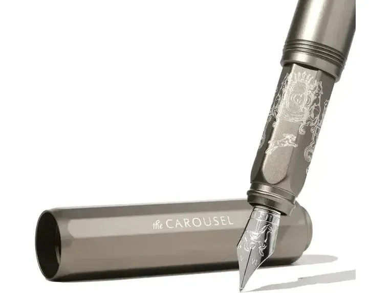 Ferris Wheel Press - Aluminum Carousel Fountain Pen - Highland Smoke - Image 2