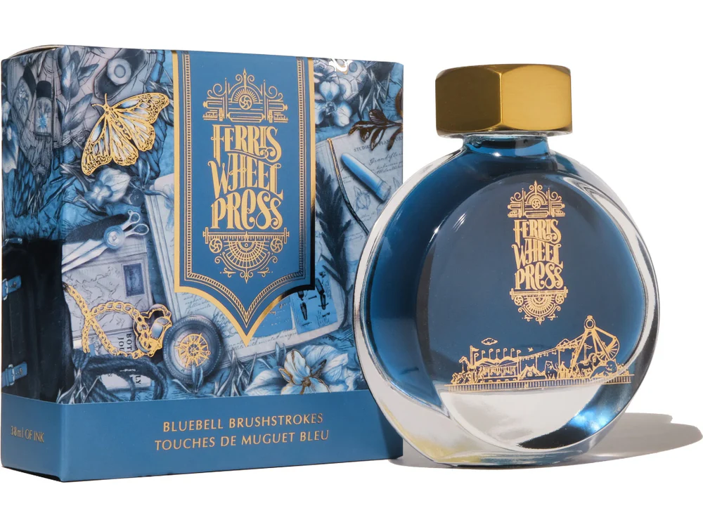 Ferris Wheel Press Fountain Pen Ink (38mL) - Bluebell Brushstrokes