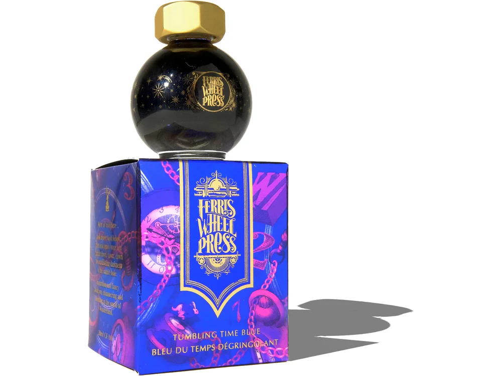 Ferris Wheel Press Fountain Pen Ink (20mL) - FerriTales: Down the Rabbit Hole - Tumbling Time Blue