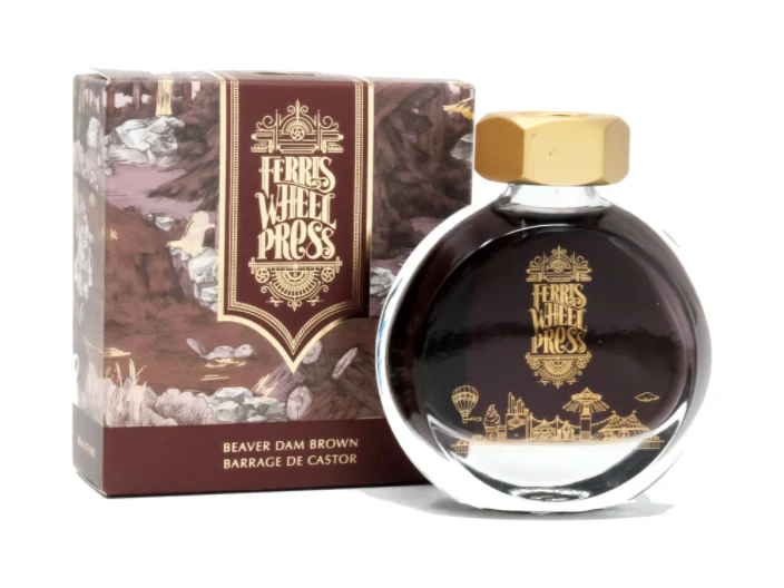 Ferris Wheel Press Fountain Pen Ink (38mL) - Autumn 2020 Series - Beaver Dam Brown