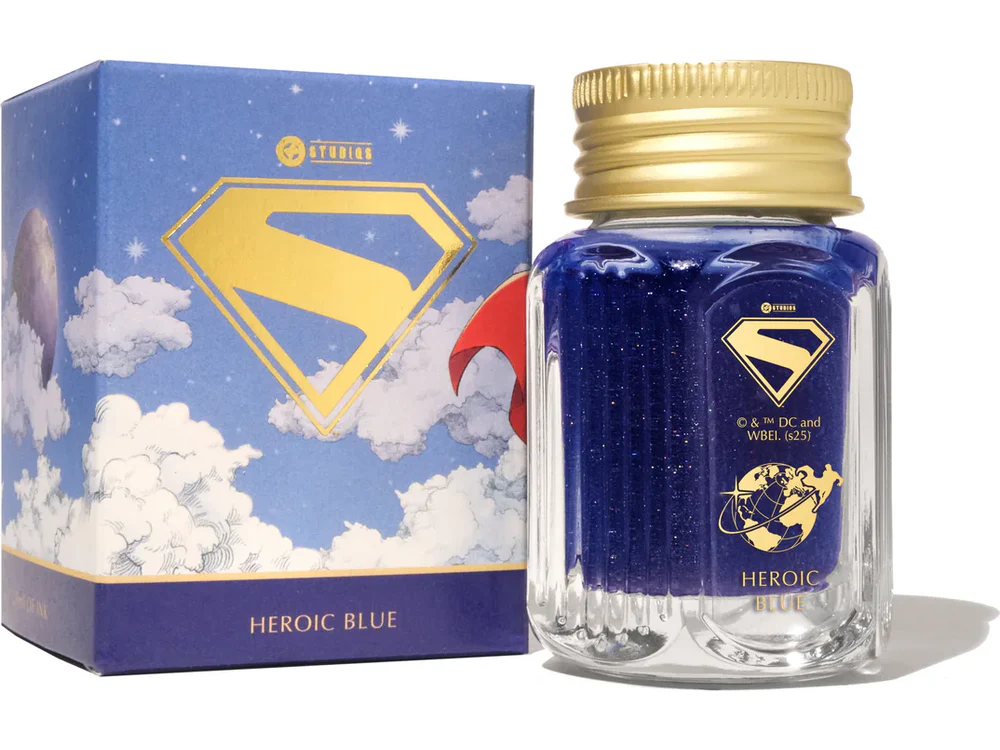 Ferris Wheel Press Fountain Pen Ink - Superman - Heroic Blue - 28mL
