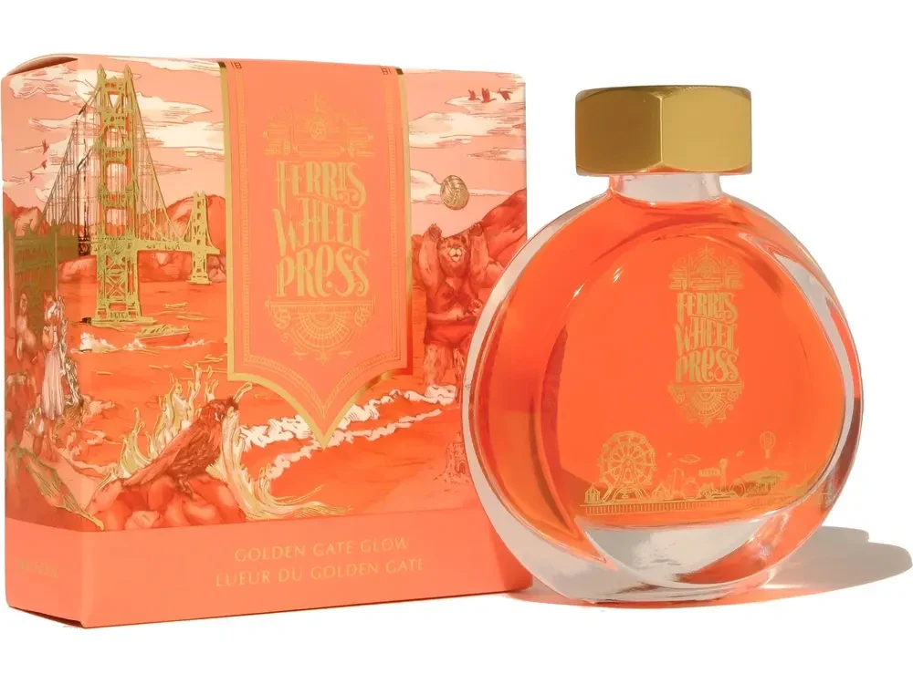 Ferris Wheel Press Fountain Pen Ink (38mL) - Golden Gate Glow