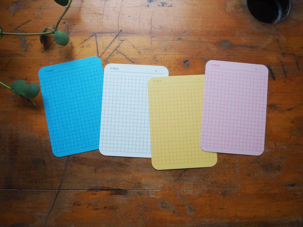 Foglietto - Memo Cards - Deck of 120 - A7 - Quadrato (Blue/Pink/White/Yellow) - Image 2
