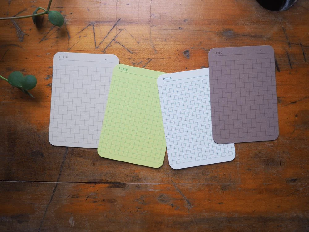 Foglietto - Memo Cards - Deck of 120 - A7 - Quadrato (Green/Beige/Brown/White) - Image 2