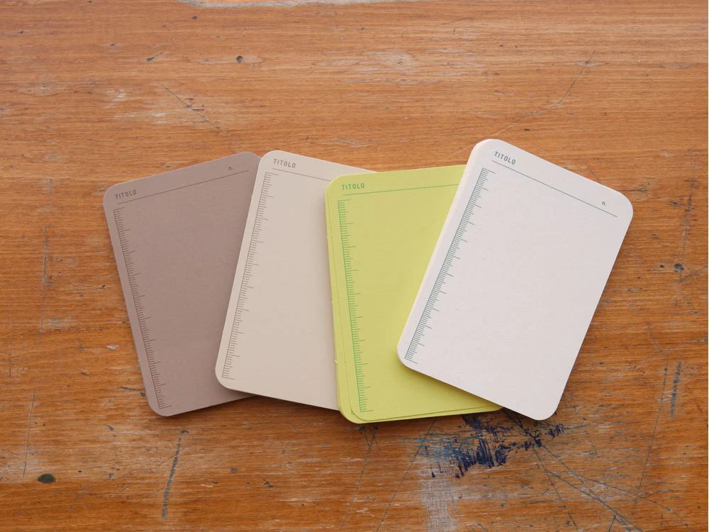 Foglietto - Memo Cards - Deck of 120 - A7 - Regola (Beige/Brown/Tatin Green/White) - Image 2