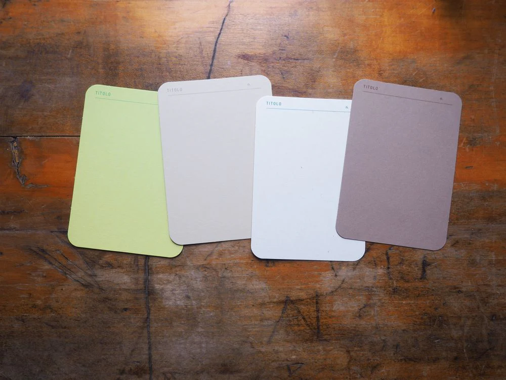 Foglietto - Memo Cards - Deck of 120 - A7 - Spazio (Beige/Brown/Tatin Green/White) - Image 2