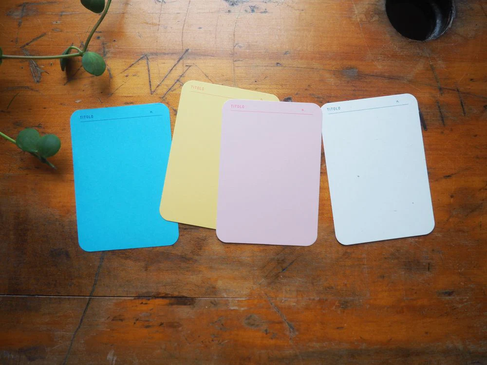 Foglietto - Memo Cards - Deck of 120 - A7 - Spazio (Blue/Pink/White/Yellow) - Image 2
