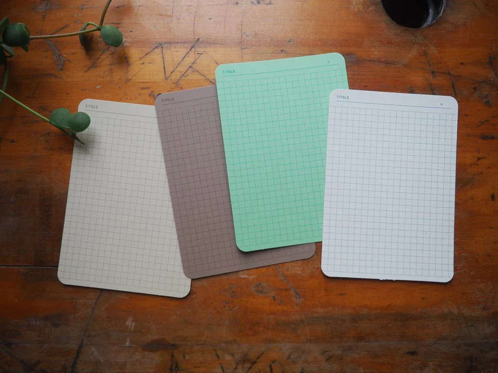 Foglietto - Memo Cards - Deck of 60 - A6 - Quadrato (Green/Brown/Beige/White) - Image 2