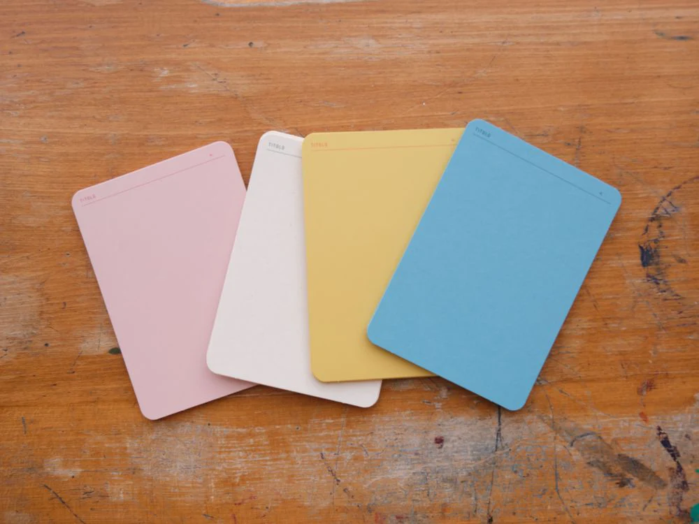 Foglietto - Memo Cards - Deck of 60 - A6 - Spazio (Blue/Pink/White/Yellow) - Image 2