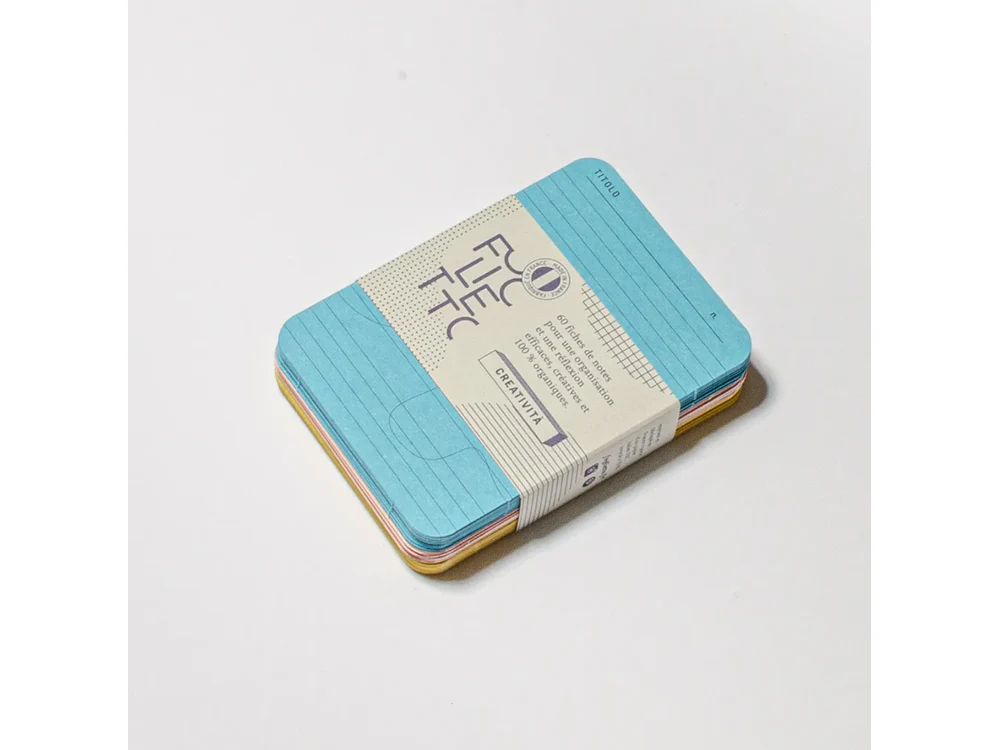 Foglietto - Memo Cards - Deck of 60 - A7 - CreativitĂ (Blue/Pink/Yellow)