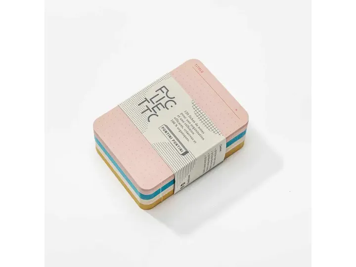 Foglietto - Memo Cards - Deck of 60 - A7 - Puntini Puntini (Blue/Pink/White/Yellow)