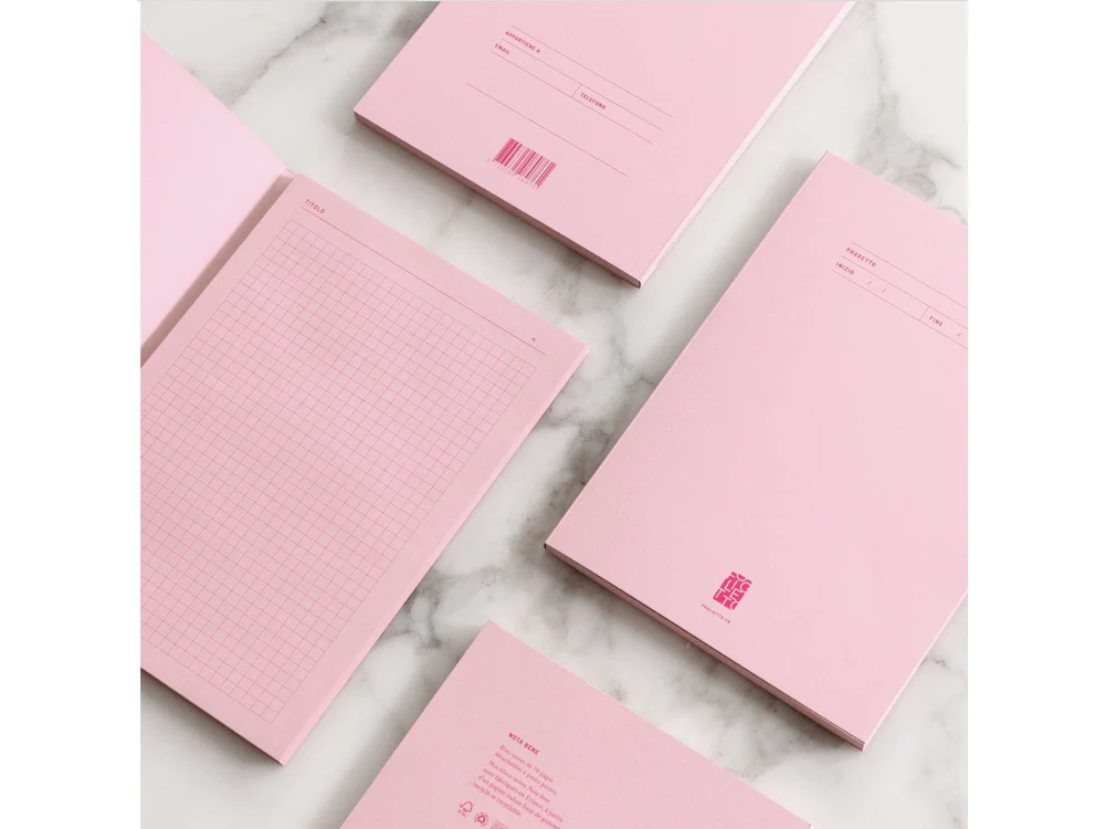 Foglietto - Nota Bene Notepad - 70 Sheets - A5 - Puntini Puntini (Rosa)