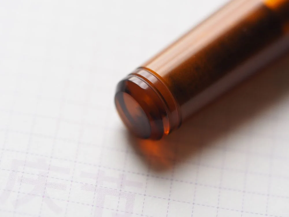 Franklin-Christoph Special Edition Model 20 Fountain Pen - Amber - Wonder Pens Exclusive with Clip - Image 2