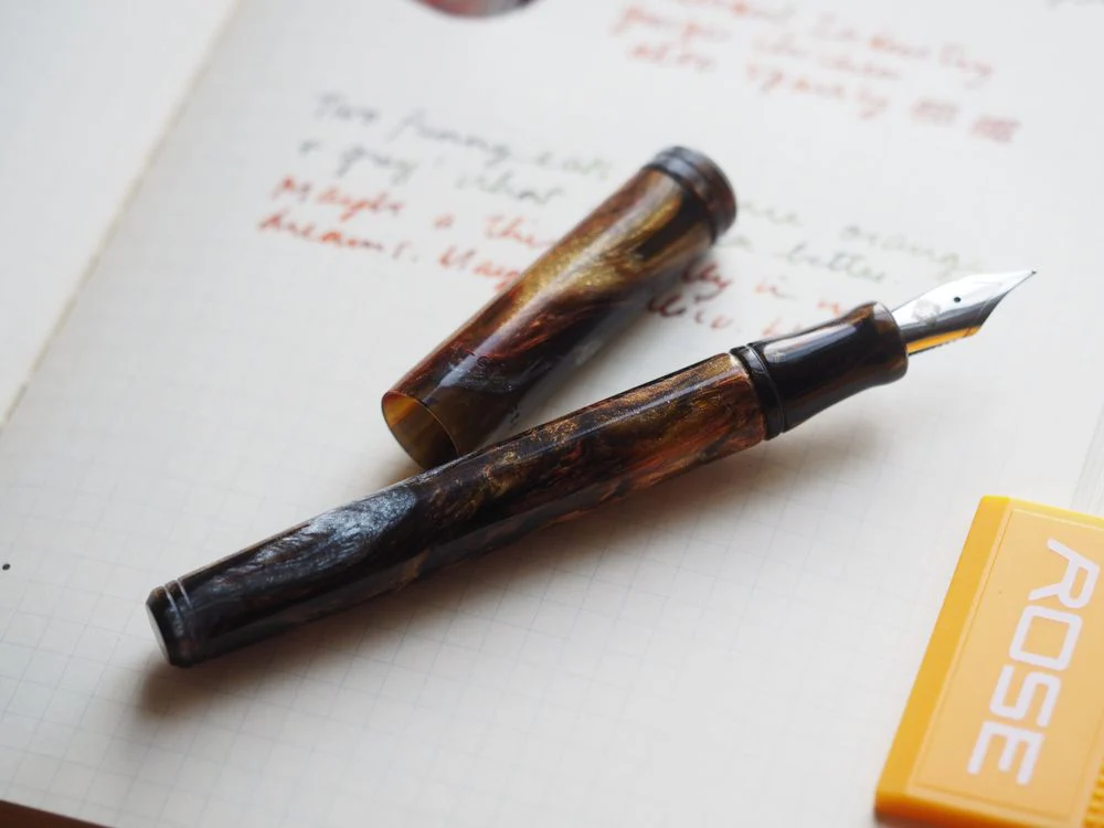 Franklin-Christoph Special Edition Model 20 Fountain Pen - Walnut - Wonder Pens Exclusive Unclipped - Image 2