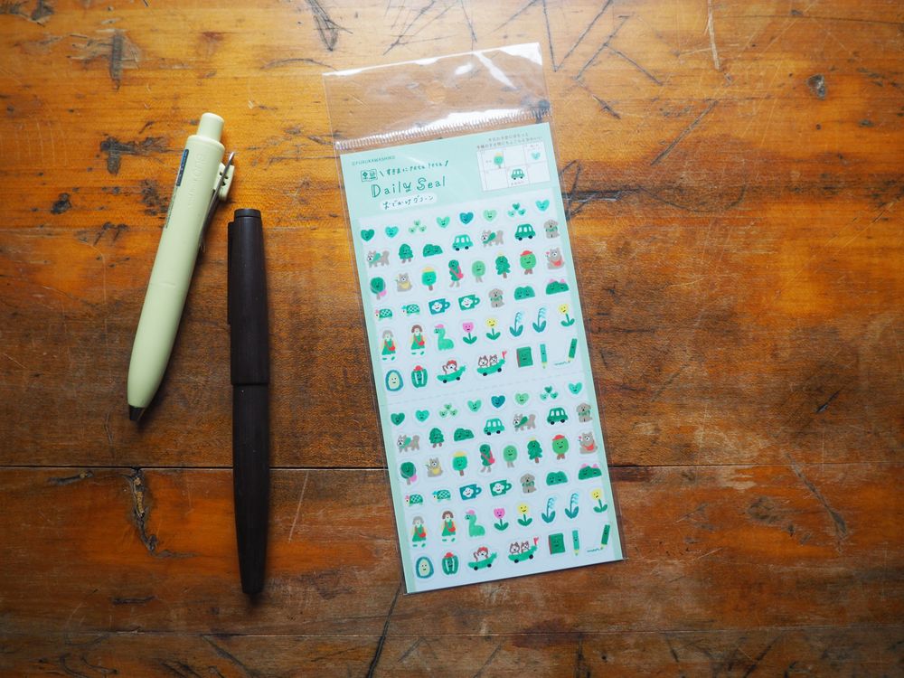 Furukawashiko - Transparent Stickers - 1 Sheet - Outing Green
