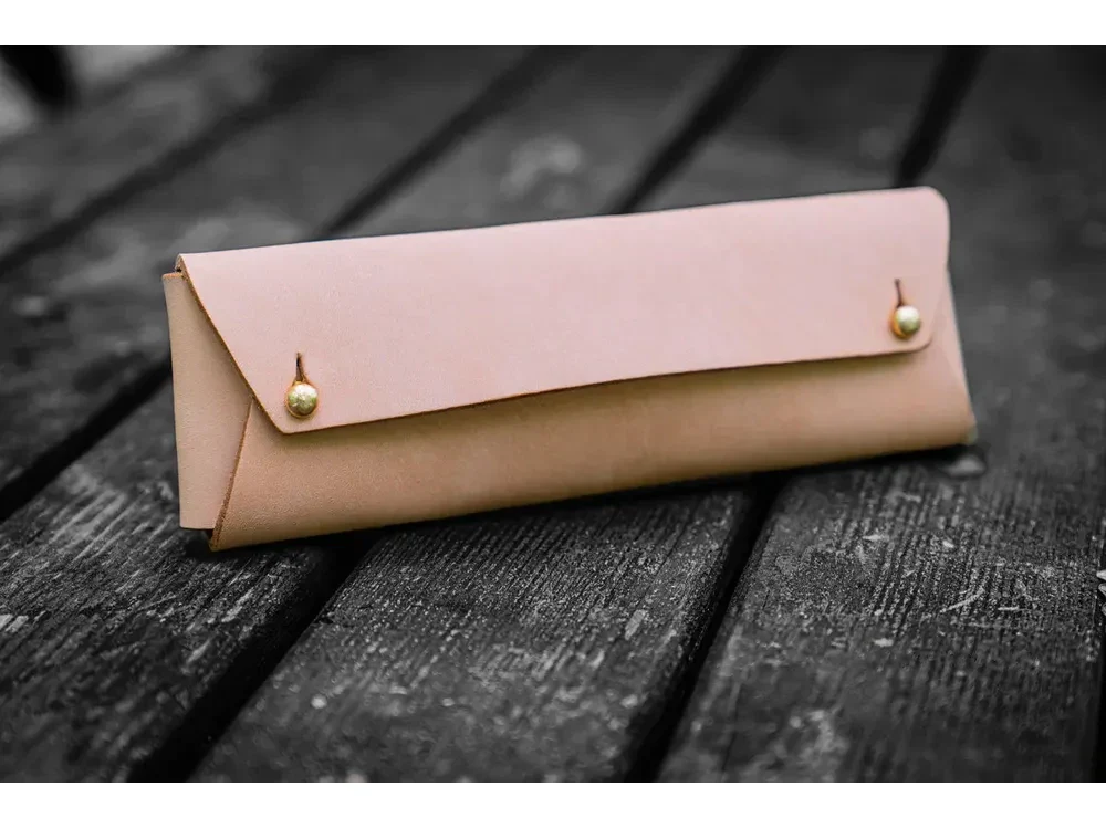 Galen Leather - The Student Leather Pencil Case - Undyed