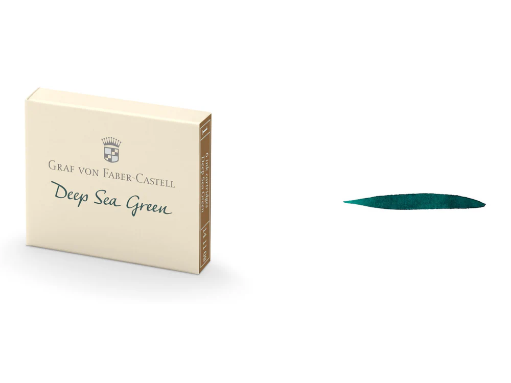 Graf Von Faber-Castell Cartridges - Deep Sea Green