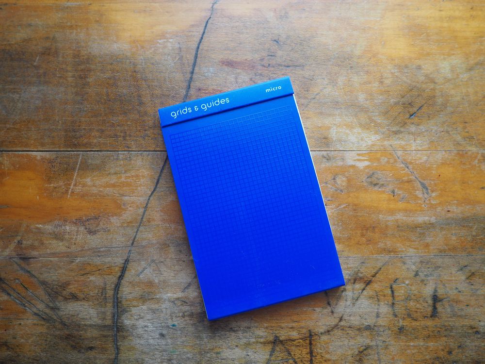 Grids & Guides - A Pocket Size Notebook - Blue
