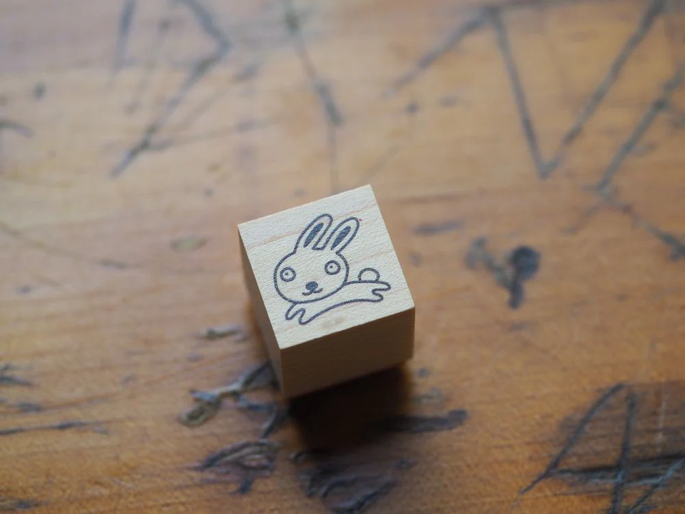 Hankoyamuramin Wooden Stamp - Bunny