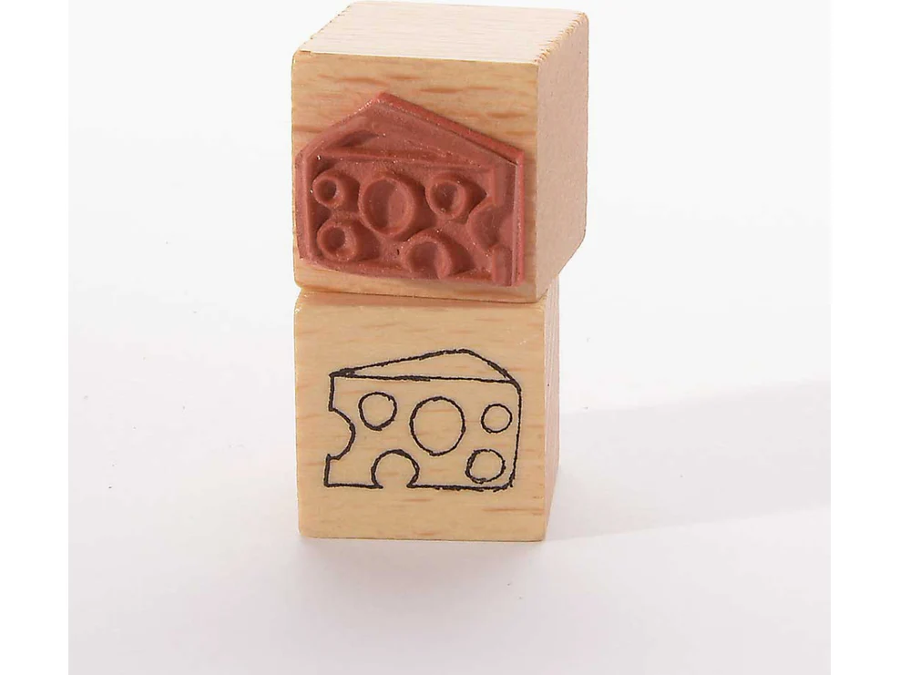 Heindesign Rubber Stamp - Cheese - Image 2