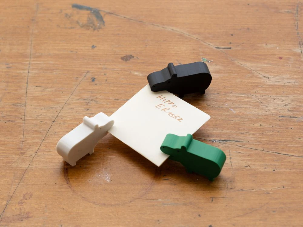 Hippopo Mascot Erasers (Pack of 3) - Monotone - Image 3