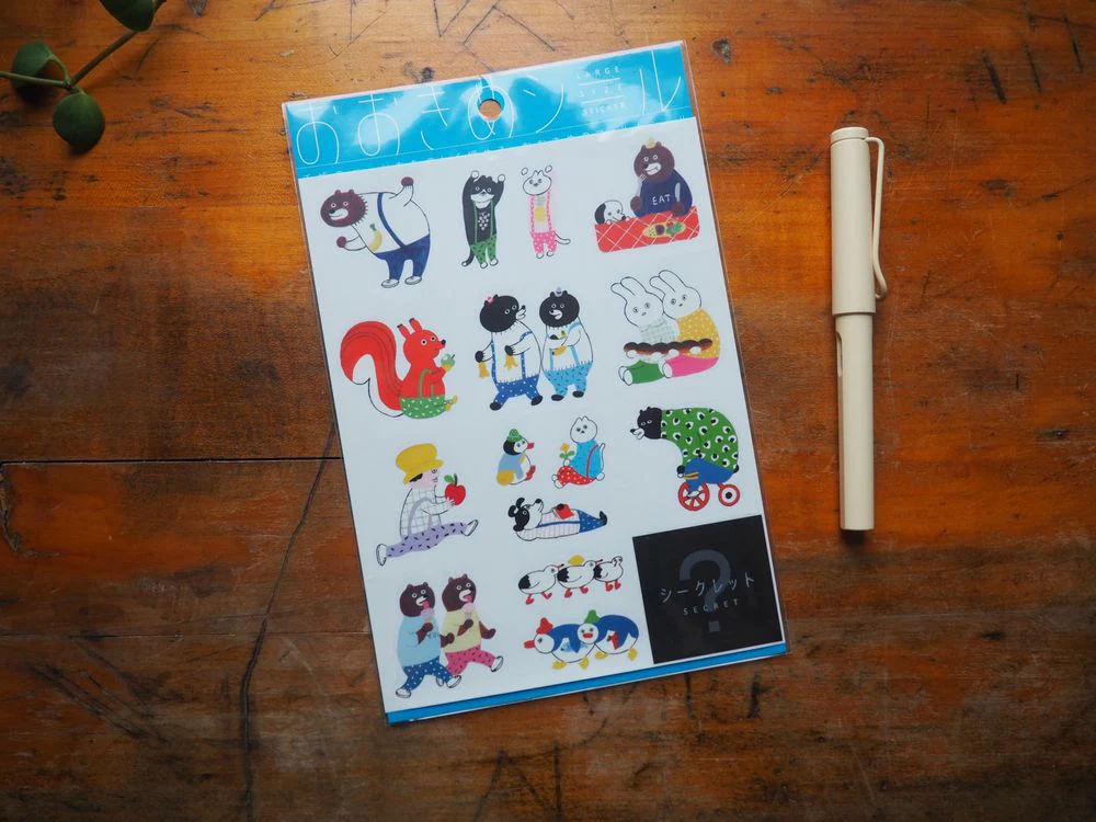 Hitotoki - Large Stickers - 12 Stickers - Food