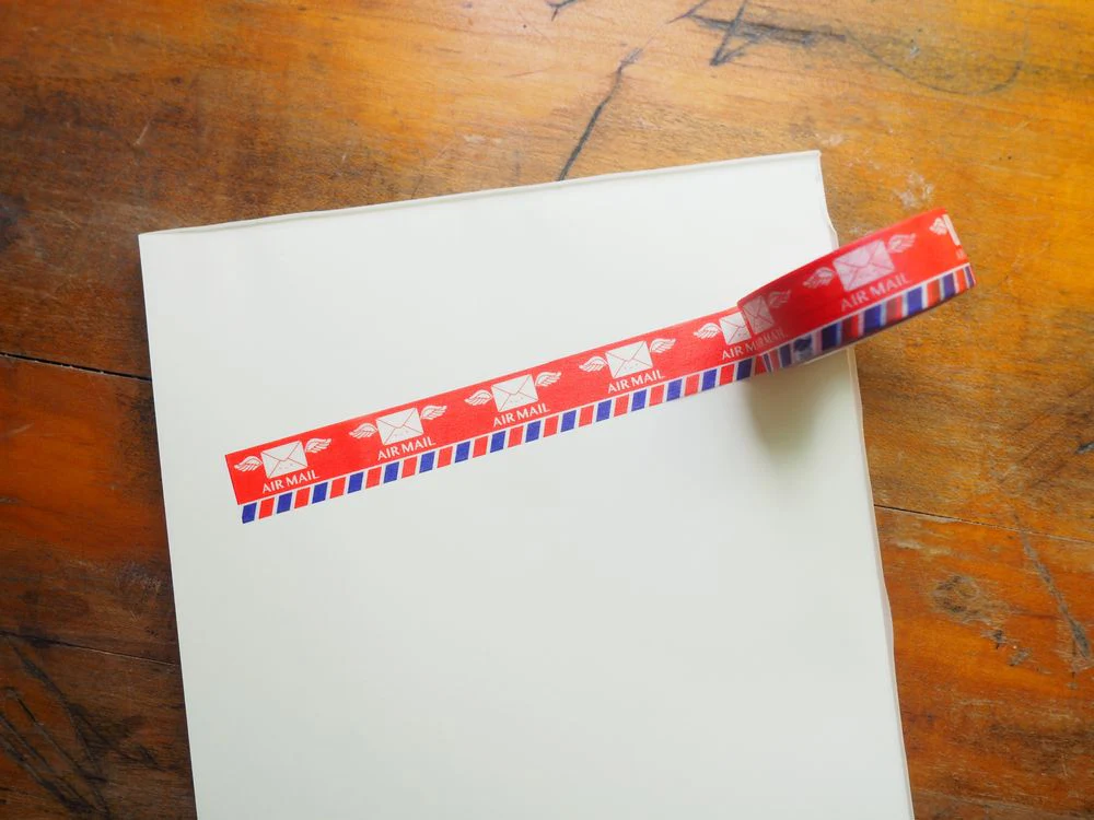 ILOOTPAPERIE - Washi Tape - Air Mail Winged Envelopes
