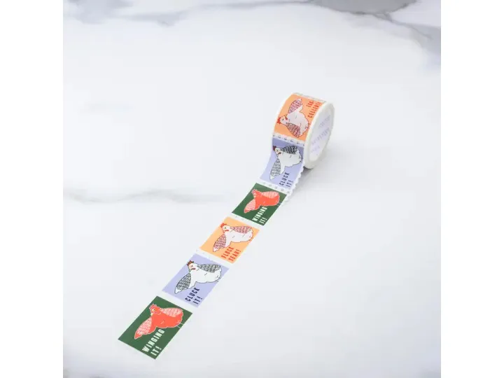 ILOOTPAPERIE - Washi Tape - Hens Winging It (Stamps)