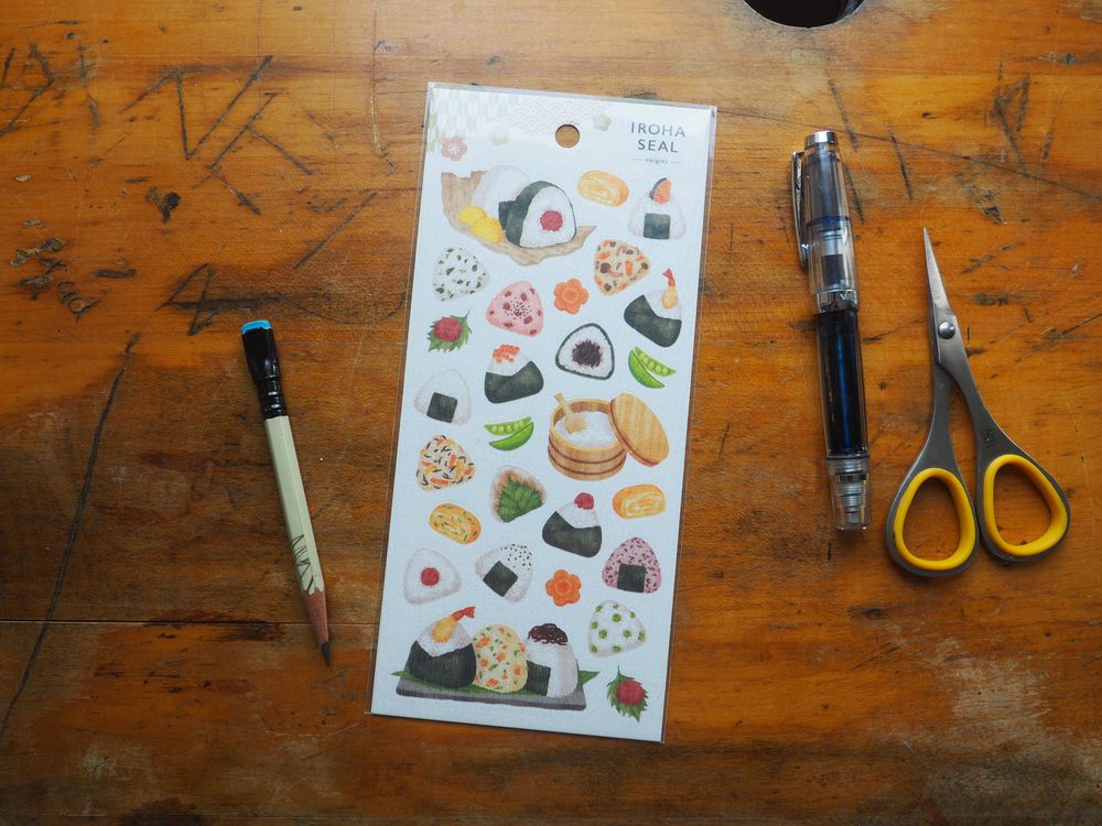 Iroha Seal - Stickers - 1 Sheet - Onigiri (81867)