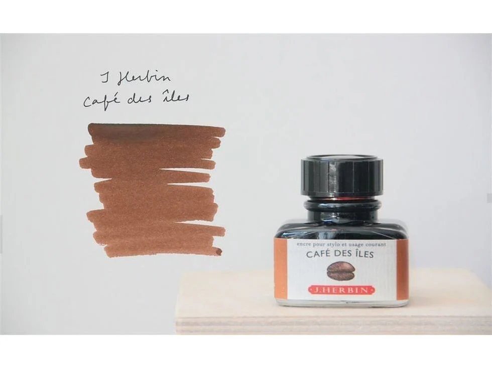 J. Herbin Fountain Pen Ink (30mL) - Cafe Des Iles