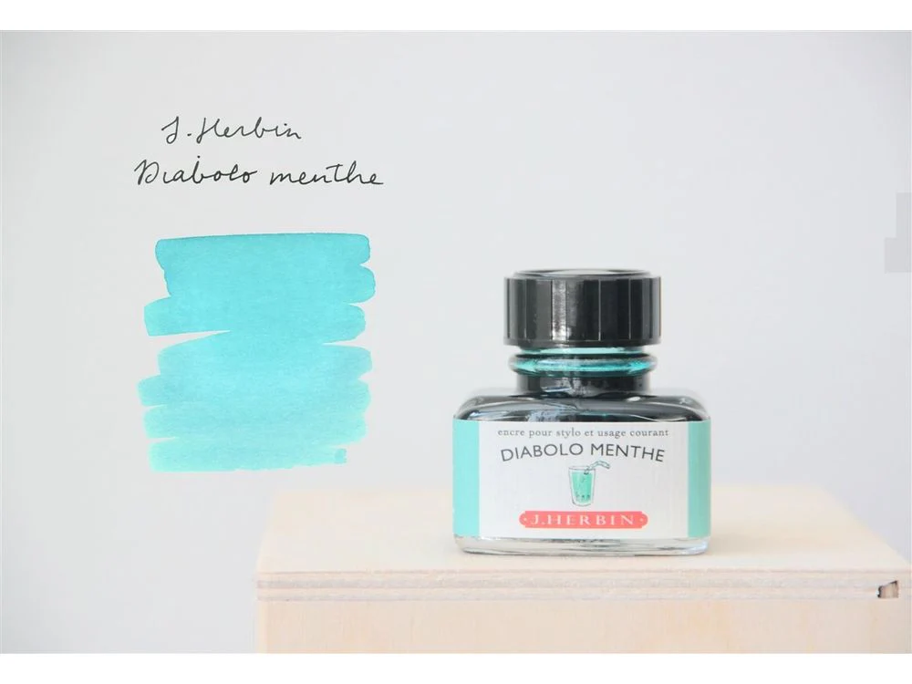 J. Herbin Fountain Pen Ink (30mL) - Diabolo Menthe