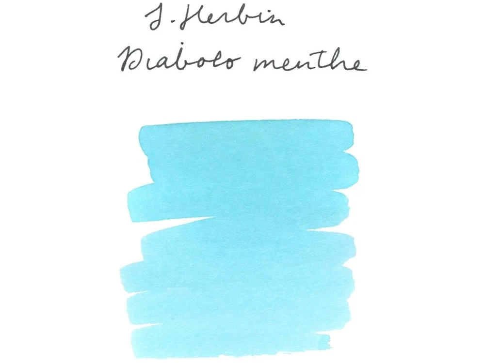 J. Herbin Fountain Pen Ink (30mL) - Diabolo Menthe - Image 2