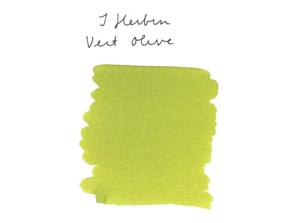 J. Herbin Fountain Pen Ink (30mL) - Vert Olive - Image 2